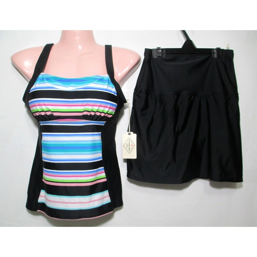 NWT SJB Secretly Slender Swimsuit 2 Pc Skirted Size 8 ($92)